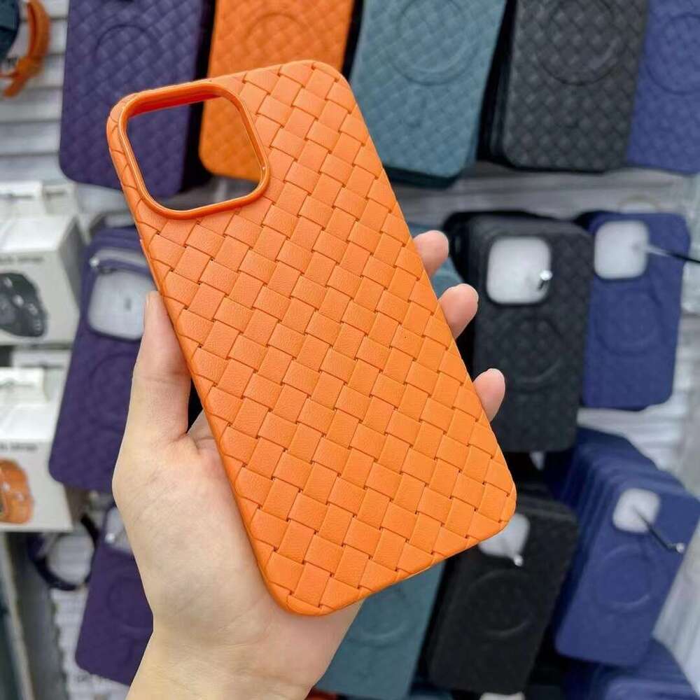 DHgargets Suitable for iPhone 16 Woven Pattern 15 Phone 12 Pro Apple 16e Breathable Cooling Case