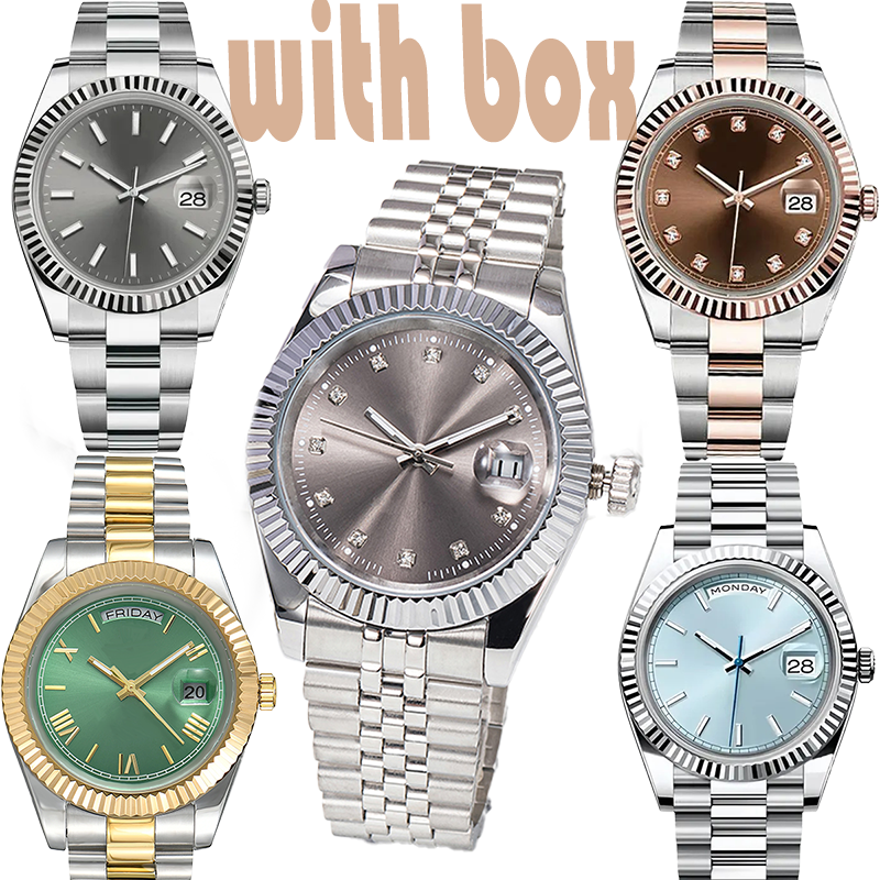 luxury watches fully Gentlemen's and Women's Watches - Stainless Steel Sapphire Glass Designer automatic Watch 36mm/41mm