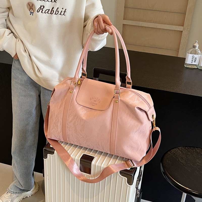 Large Capacity Portable Travel Bag Short Distance Travel Bag Autumn Designer Bag Women s Shoulder Bag Solid Color Niche Pattern Women s Crossbody Bag