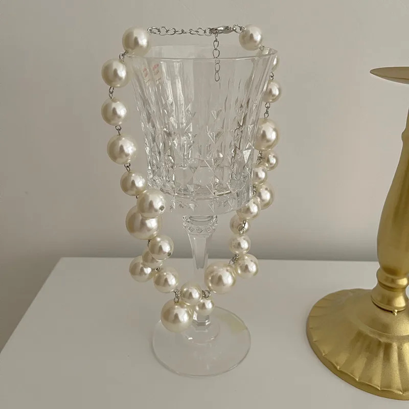 YANGLIUJIA Pearl Necklace European And American Style Personality Fashion Necklace Ms Girl Travel Wedding Accessories 250906