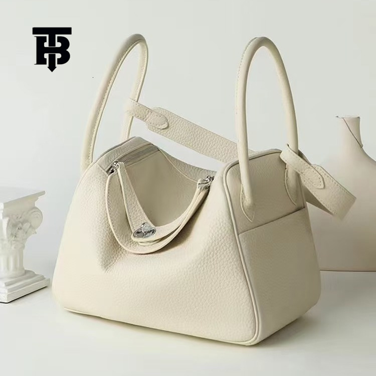 Designer Bag Doctor Genuine Leather Women's Bag 2025 Luxury Bag Handheld Top Layer Cowhide Lychee Pattern Lindy Bag Single Shoulder Handbag Medic