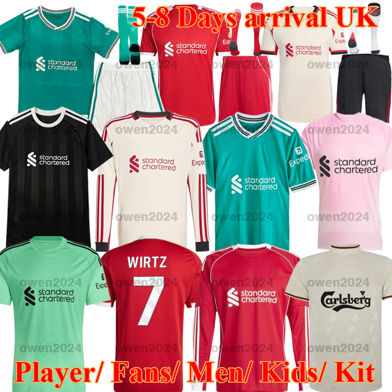 25 26 WIRTZ EkitikE soccer jerseys DIOGO J. frimpong Kerkez 2025 REDS Camiseta men kids football shirts home away MAC ALLISTER uniforms ISAK Istanbul 2005 salah SE