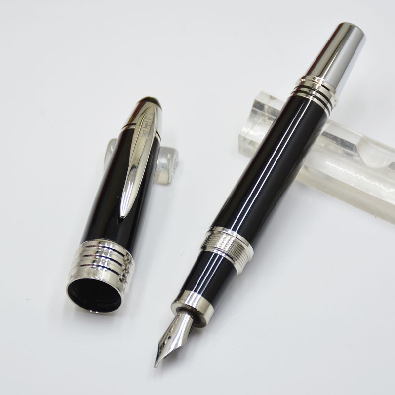 ballpoint pen luxury wholesale classic JFK Black / White Ballpoint pen / Roller ball pen business office stationery Promotion Writing business Gift ink pens