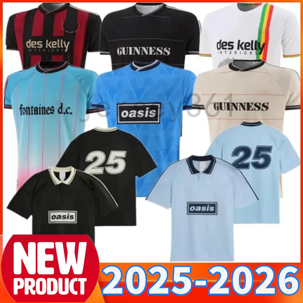 Bohemians 135th Anniversary Shirts Soccer Jersey 25 26 Bohemian Football Jerseys 2025 2026 Oasis Tour Live uniform HOME AWAY THIRD football shirt