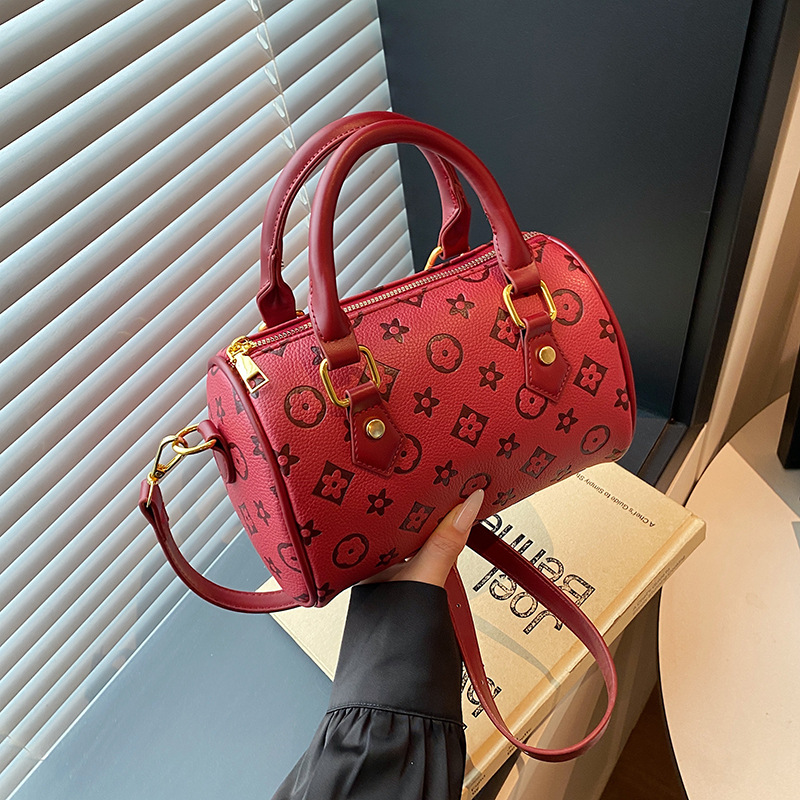 Designer Bag Korean-Style Small Boston Trendy Fashionable Niche Handbags, Versatile And High-End Shoulder Crossbody Bags, fashion