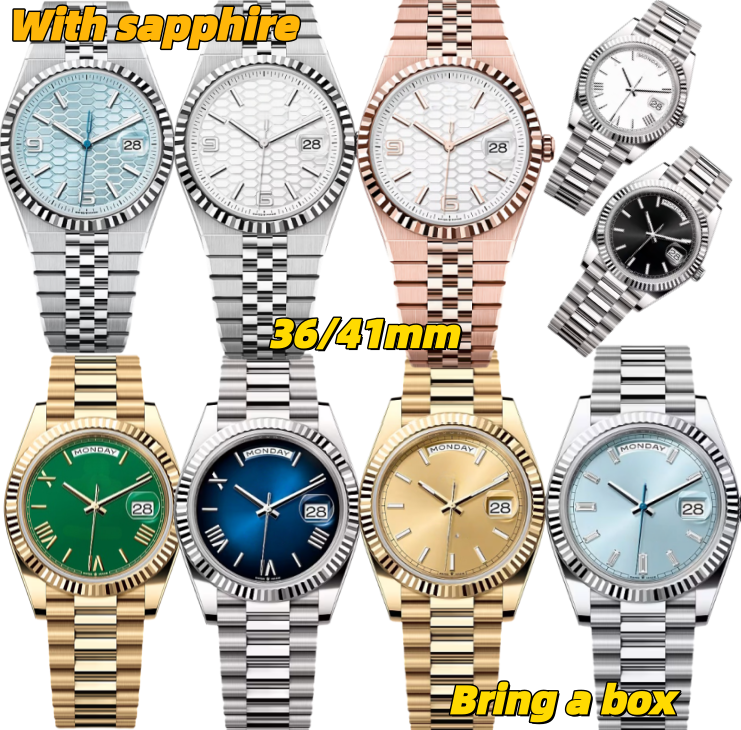 Top Women's/Men's Mechanical Watch/36/41mm, 904L Stainless Steel Strap with Luminous/Sapphire/Waterproof Dial, 2813 Fashion Classic Series Men's Watch