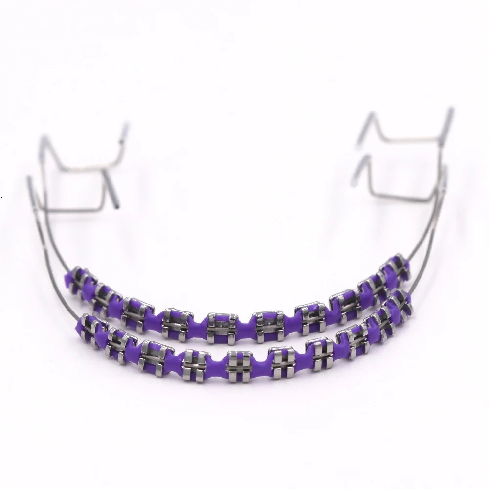 Temporary Tooth Decoration Dental Braces with Metal Wires Bracket Tool for Decor 250906