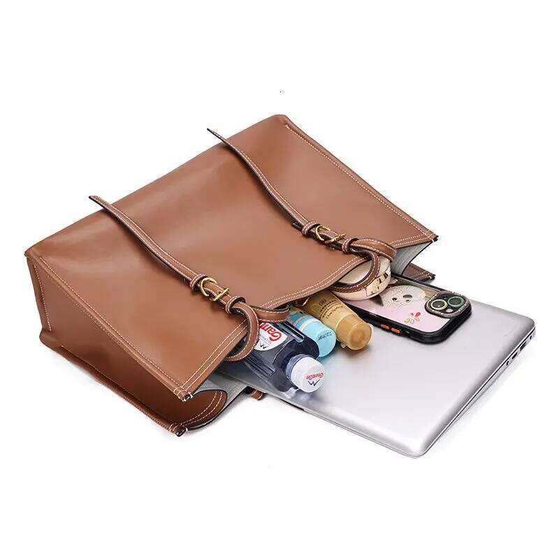 NEW Brand Designer Leather High-End Feel Retro Shoulder Versatile Women Crossbody Super Popular Handbag Big Bag