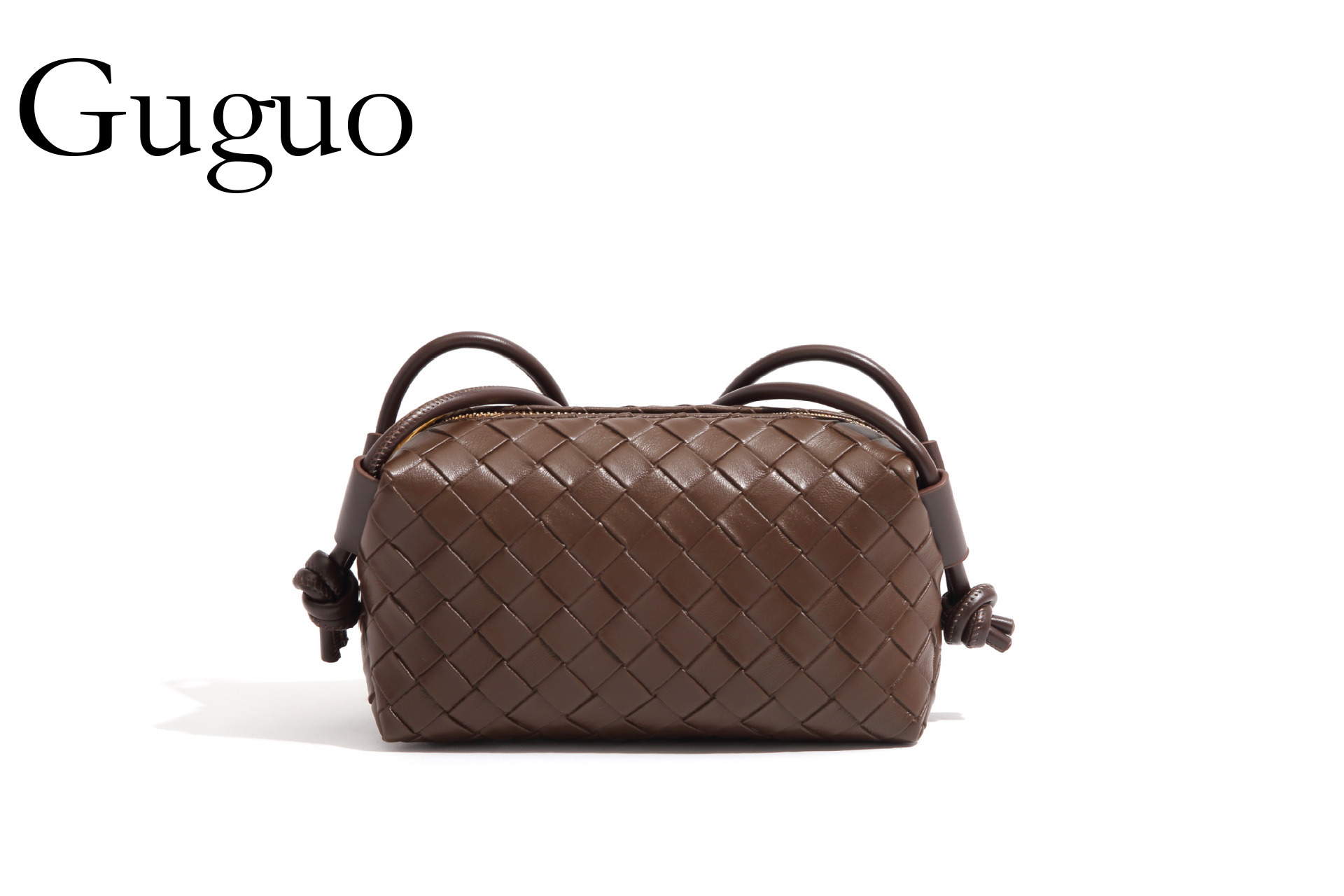 Guguo Free Shipping New Designer Bag High-end Shopping Bag Embossed Woven Small Square Bag Single Shoulder Trade Style Lightweight Women's Bag