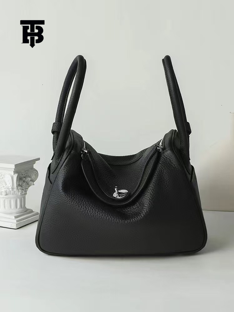 Designer Bag Doctor Genuine Leather Women's Bag 2025 Luxury Bag Handheld Top Layer Cowhide Lychee Pattern Lindy Bag Single Shoulder Handbag Medic