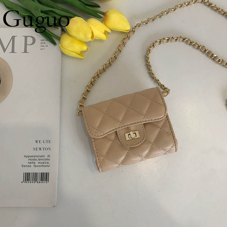 Guguo Free Shipping New Designer Bag High-end Shopping Bag Women's Bag Fashion Quilted Small Square Bag Chain Bag Student Wallet Korean Style Cro