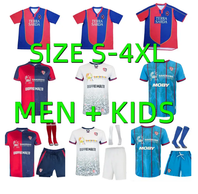 25 26 Cagliari Soccer Jersey 2025 2026 LAPADULA PAVOLETTI LUVUMBO DEIOLA VIOLA ZAPPA AZZI OBERT JANKTO 03 04 05 Football Shirt RETRO 2003 2004 Maglia da calcio Men kids