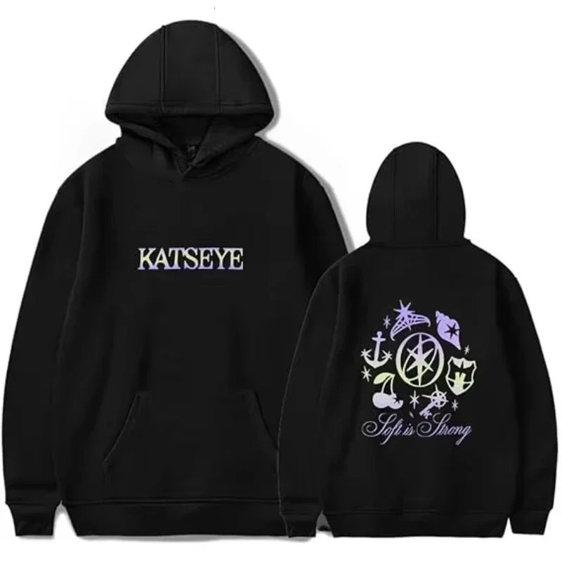 2025 Katseye Men Women Casual Oversize Hoodies Long Sleeve Pullovers Thicken Couple Hoodie Hooded Sweater Velvet Couple Clothe 250906
