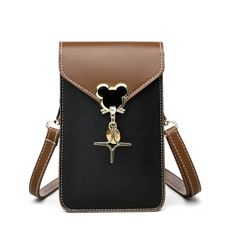 Free Shipping New Designer Bag Touchscreen Phone Bag For Women Single Shoulder Crossbody Bag Fashion Vertical Small Bag Ladies Handbag