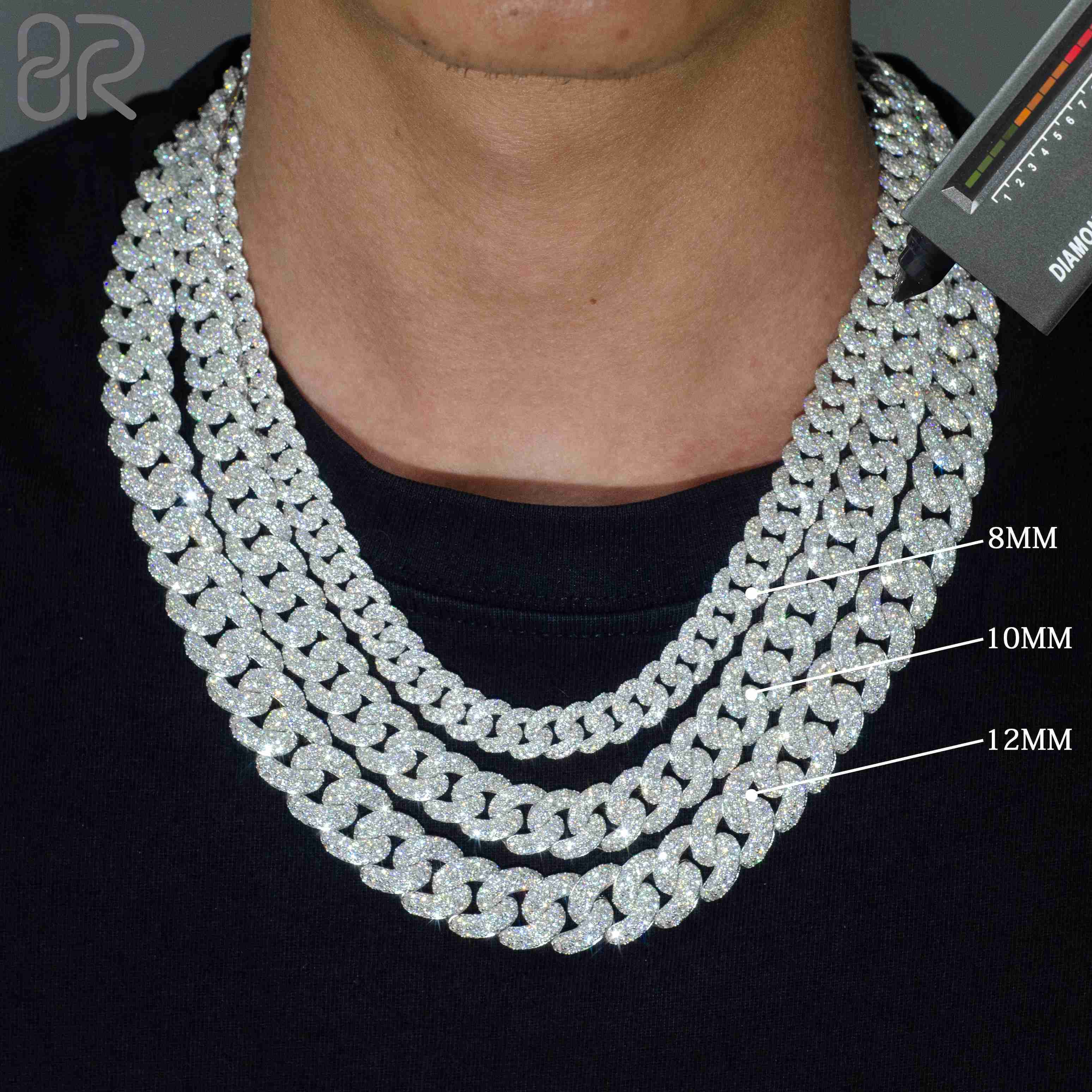 Trendy Wholesale Accessory 14MM VVS Diamond Cuban Chain Bracelet for Unique Style