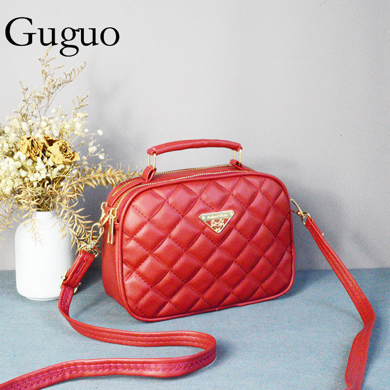 Guguo Free Shipping New High-end Shopping Women's Fashion Crossbody Handbag Small Square Bag Texture Niche Ladies Shoulder Z260124