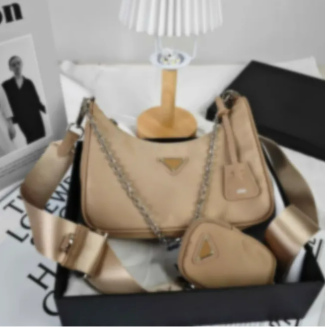 Designer Bag Luxury Bag Shoulder Bag Wallet Ladies Fashion Re-Edition Nylon 3-in-1 Bag Crossbody hobo Handbag High Quality Chain Fashion Black Purse Tote Handbag