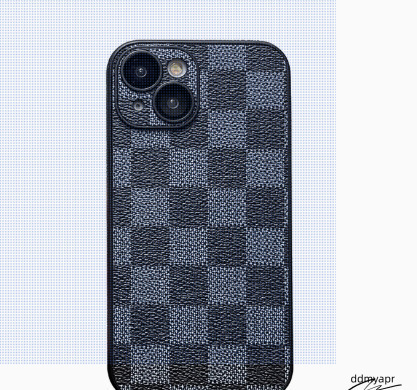 Phone Grid, Trendy Leather, Suitable For All-Inclusive Protective Case, Men's And Women's High-End Checkerboard 250711 Ddmyhome