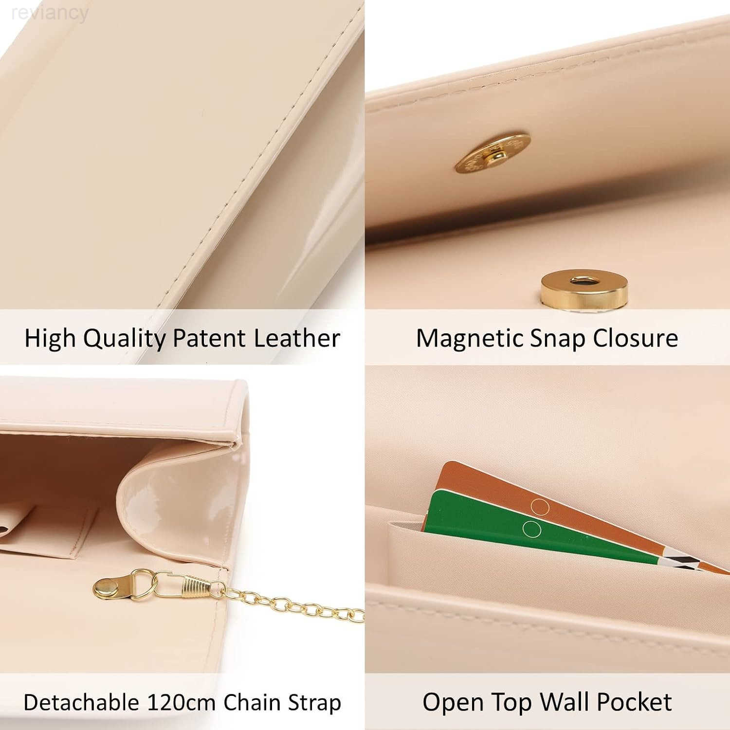 Leather Envelope Clutch Womens Evening Handbag Stylish Shoulder Bag Purse for Christmas Wedding Party PromW250908