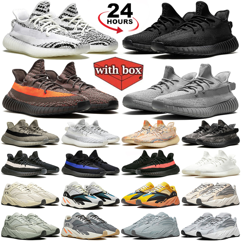 With box designer shoes for running shoes mesh Triple Black Red White Light Blue Tint mens trainers sports outdoors sneakers size 36-48