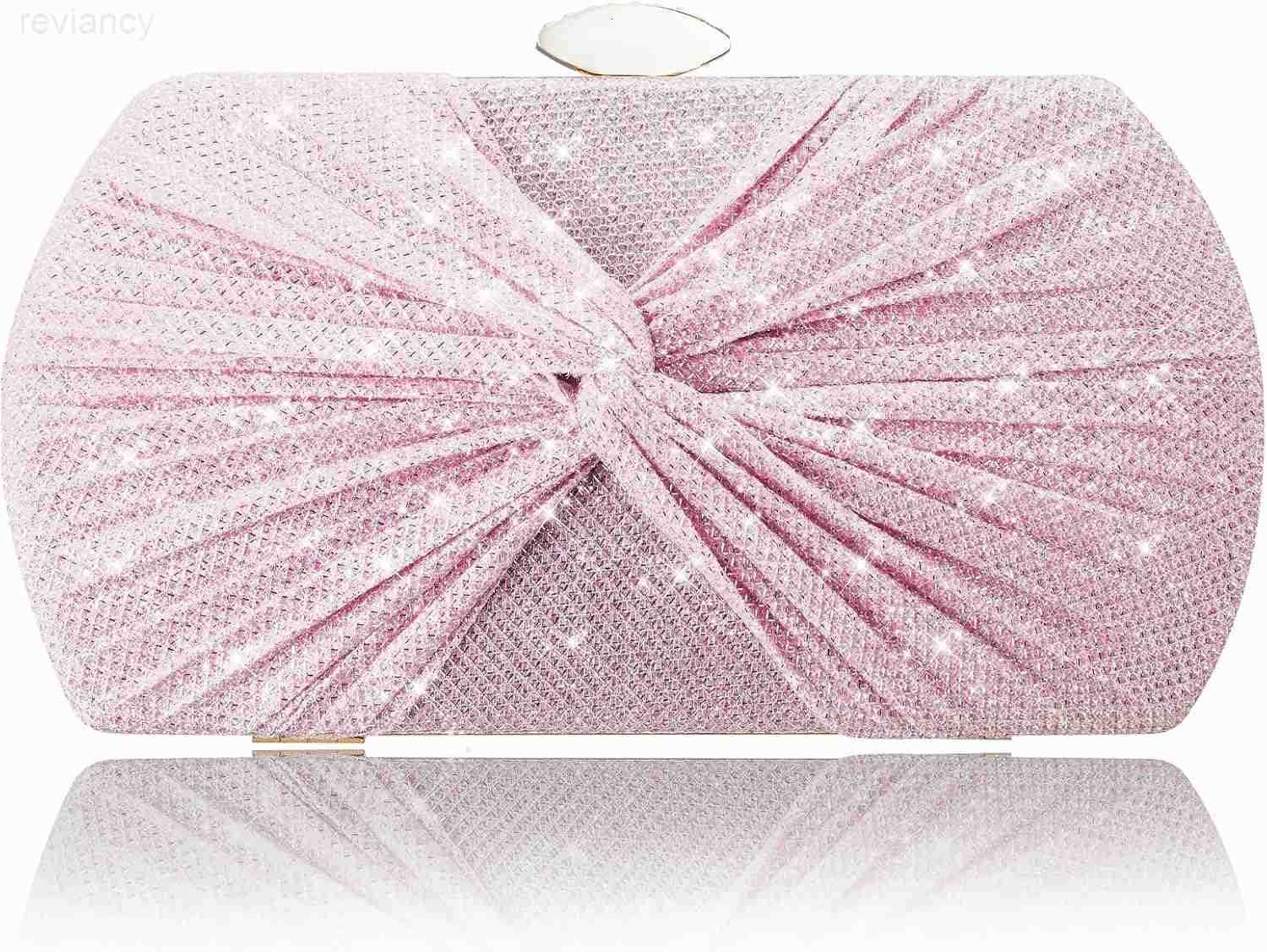 Clutch Purses for Women Wedding Evening Glitter Sparkly Handbags Party Purses for Women with Detachable ChainW250908