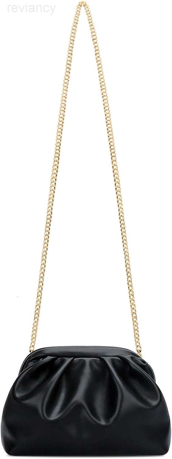 Evening Handbag for Women Formal Clutch Purse with Removable Chain Strap Soft Wedding Crossbody ClutchW250908