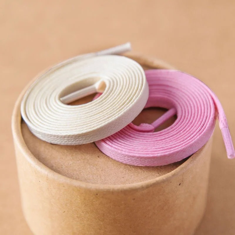 1 Pair Flat Cotton White Black Pink Shoelaces For Sneakers Sport Casual Shoes Laces Women Men Shoestrings 250906
