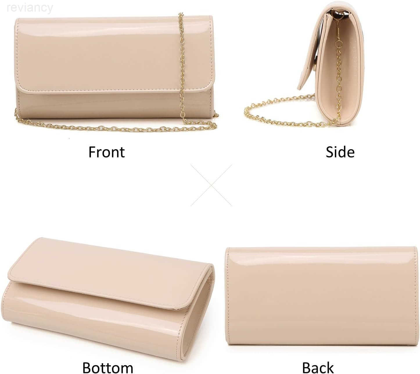 Leather Envelope Clutch Womens Evening Handbag Stylish Shoulder Bag Purse for Christmas Wedding Party PromW250908