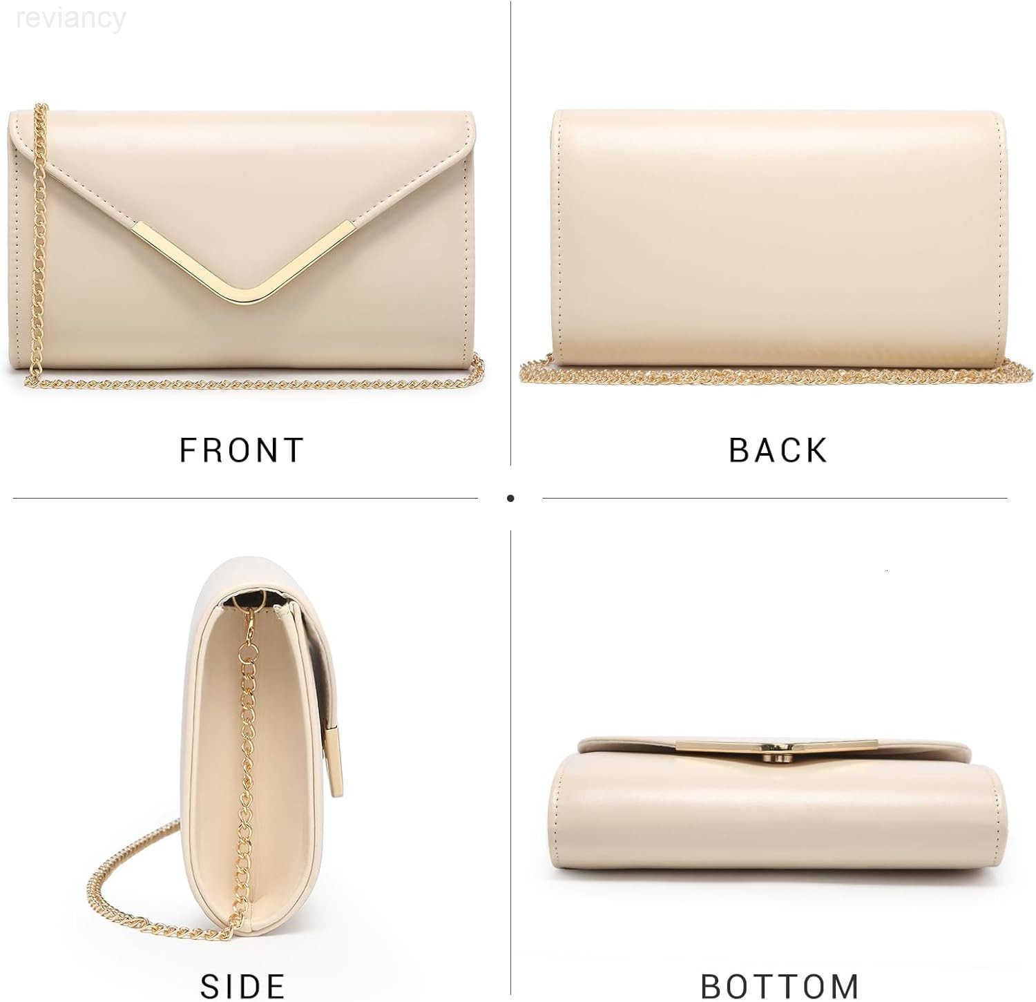 Women Evening Bags Formal Clutch Purses for Wedding Party Prom Handbags with Shoulder Strap and Glitter FlapW250908