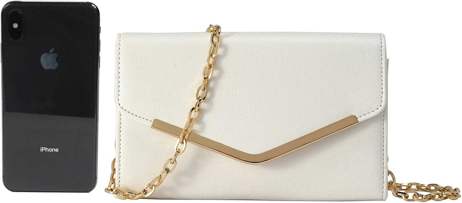 Clutch Purse Evening Bag for Women Envelope Handbag With Detachable Chain for Wedding and PartyW250908