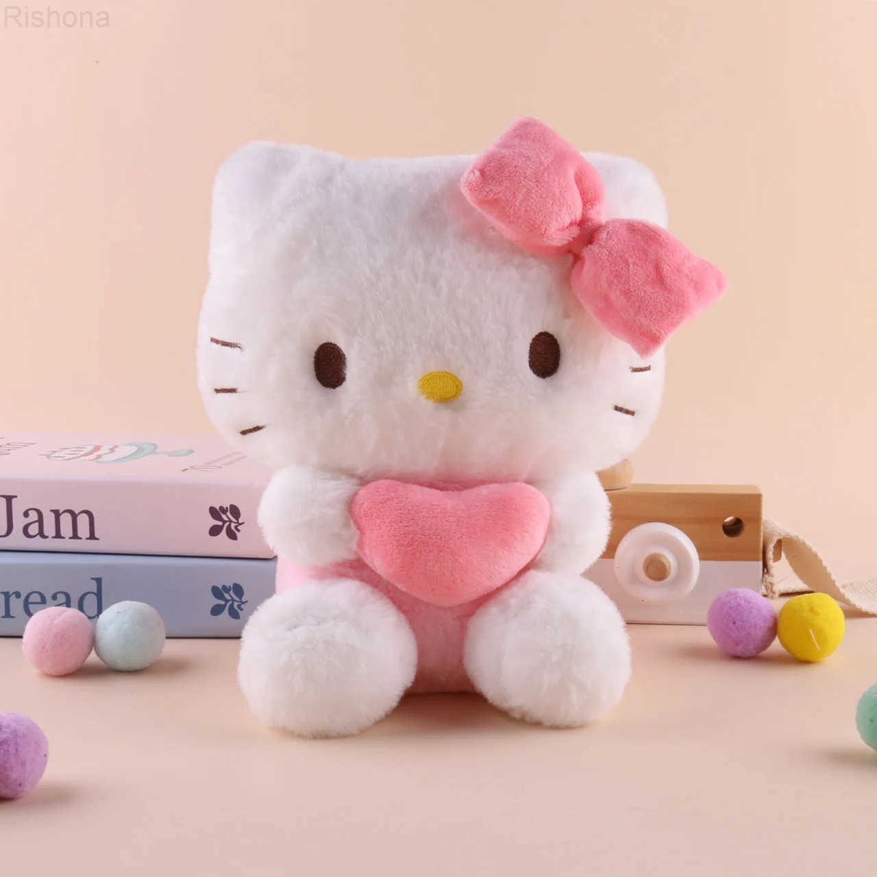 Sanrio 22cm Hello Kitty Kuromi Pillow KT Plush Toy Girls Soft Stuffed Animal Toys Love My Melody Cinnamoroll Stuff Doll Gifts H251113
