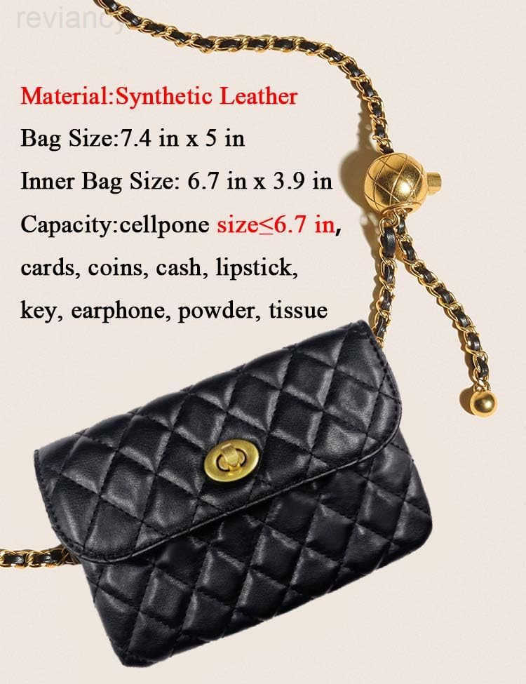 Bag for Women Crossbody Waist Purse Fanny Pack Fashion Evening Clutch Mini Handbag DetachableW250908