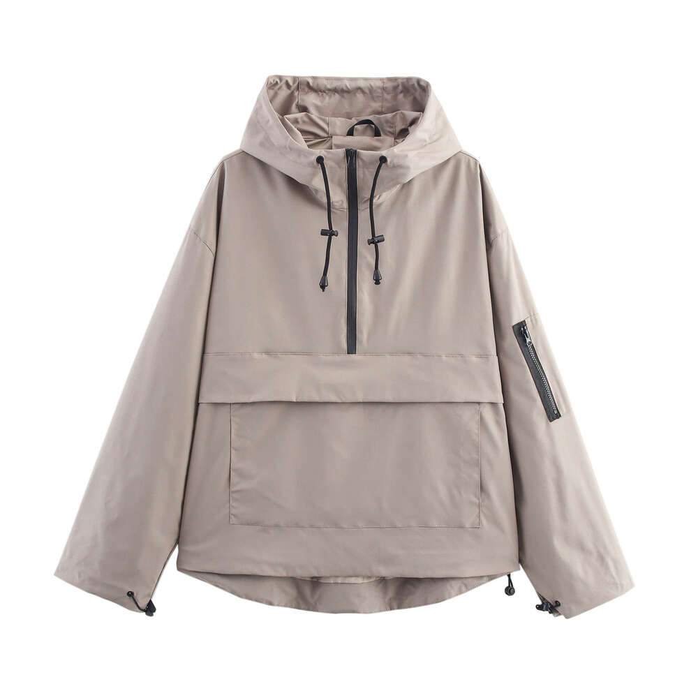 Women's jacket women's coat Hoodie hoodies tracksuit Hot-Selling ZA European and American Style Casual Sports Hooded Jacket Top Windbreaker 