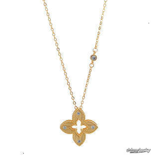 Lucky Clover Necklace Bracelet Earrings Gold Plated Chain Jewelry Set For Women Lightweight Elegant Gift 3Pcs ddmyLucky