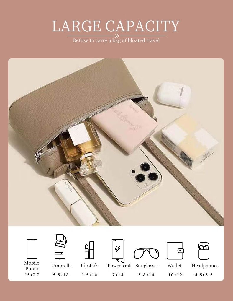 Totes Genuine Leather Cowhide Women's Bag Fashion Lunch Luxury Box Style Retro Single Shoulder Crossbody Handbag