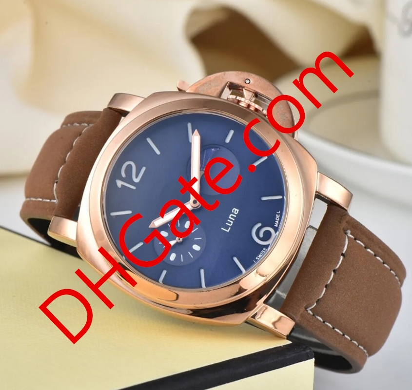 Paners Watch Automatic Designer Watch Mens Watch Man Wrist Watcher Endurance Pro Watcher Chronograph Automatic/Quartz Movement Watch