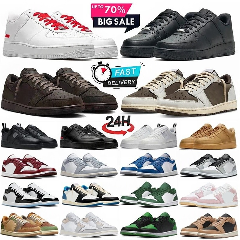 Designer Low basketball shoes Mens Womens OG Triple Black White Shadow University Blue UNC Bred Toe Light Smoky Grey Outdoor sneakers Eur 36-47