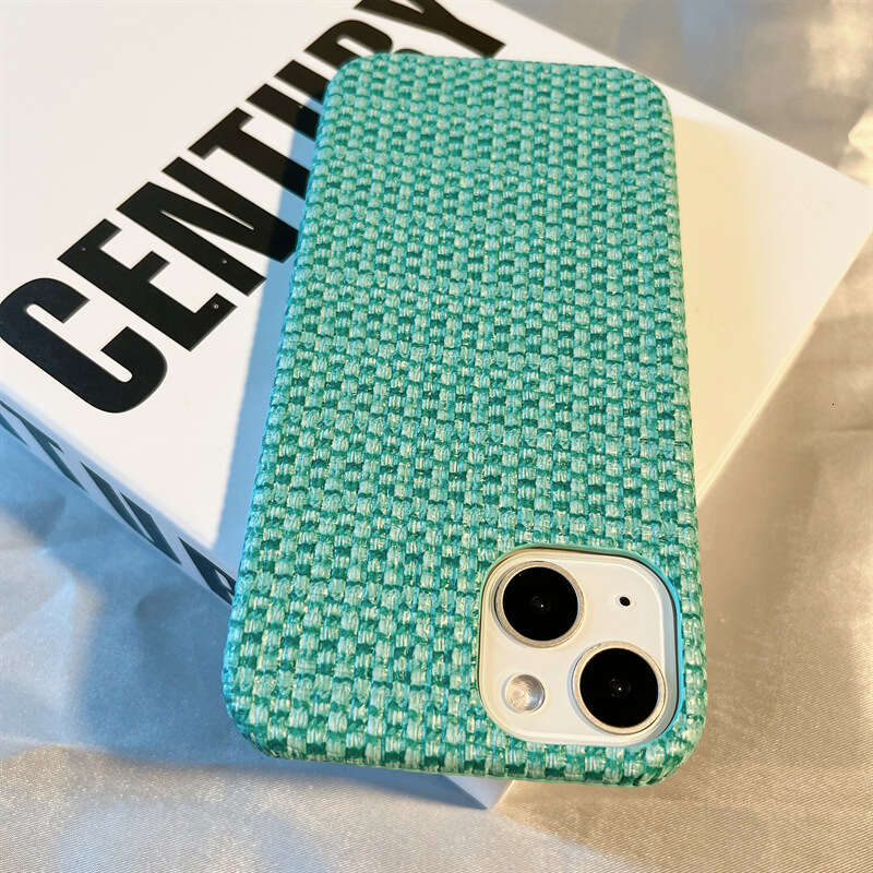 DHgargets Autumn and Winter Chanel Style Woven Pattern Compatible with iPhone 15 Pro Max Apple 16 Case New Model