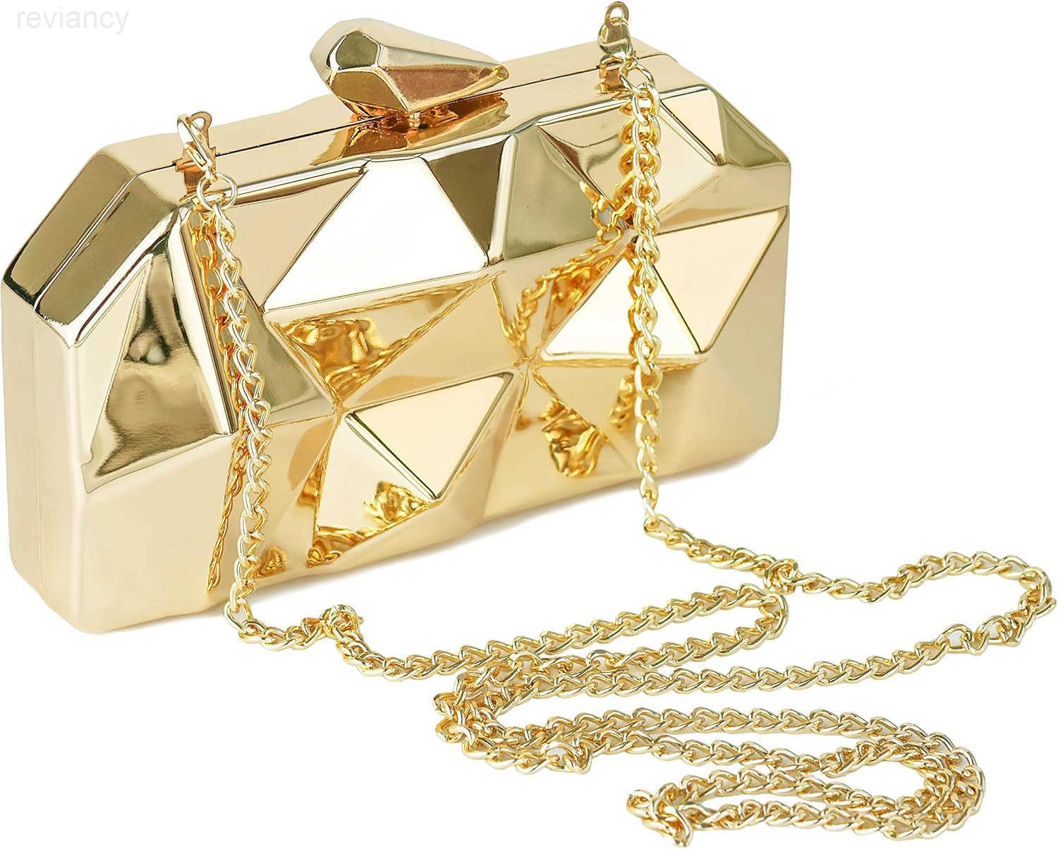 Womens Clutch Purses Metallic Bridal Party Geometric Evening Clutches Bags Cocktail Formal HandbagsW250908