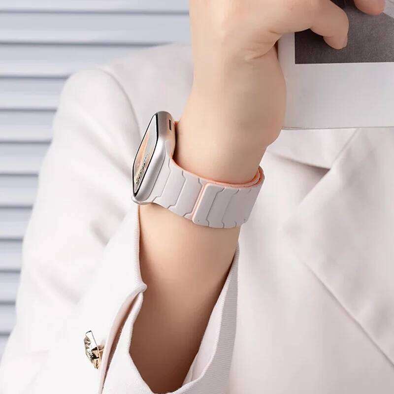 Magnetic Strap for Apple Watch No-Clasp Design, Soft Silicone Band Compatible with Ultra 2/49mm, Series 10/9/8/7/6/SE/5 & 44/45/46mm Models