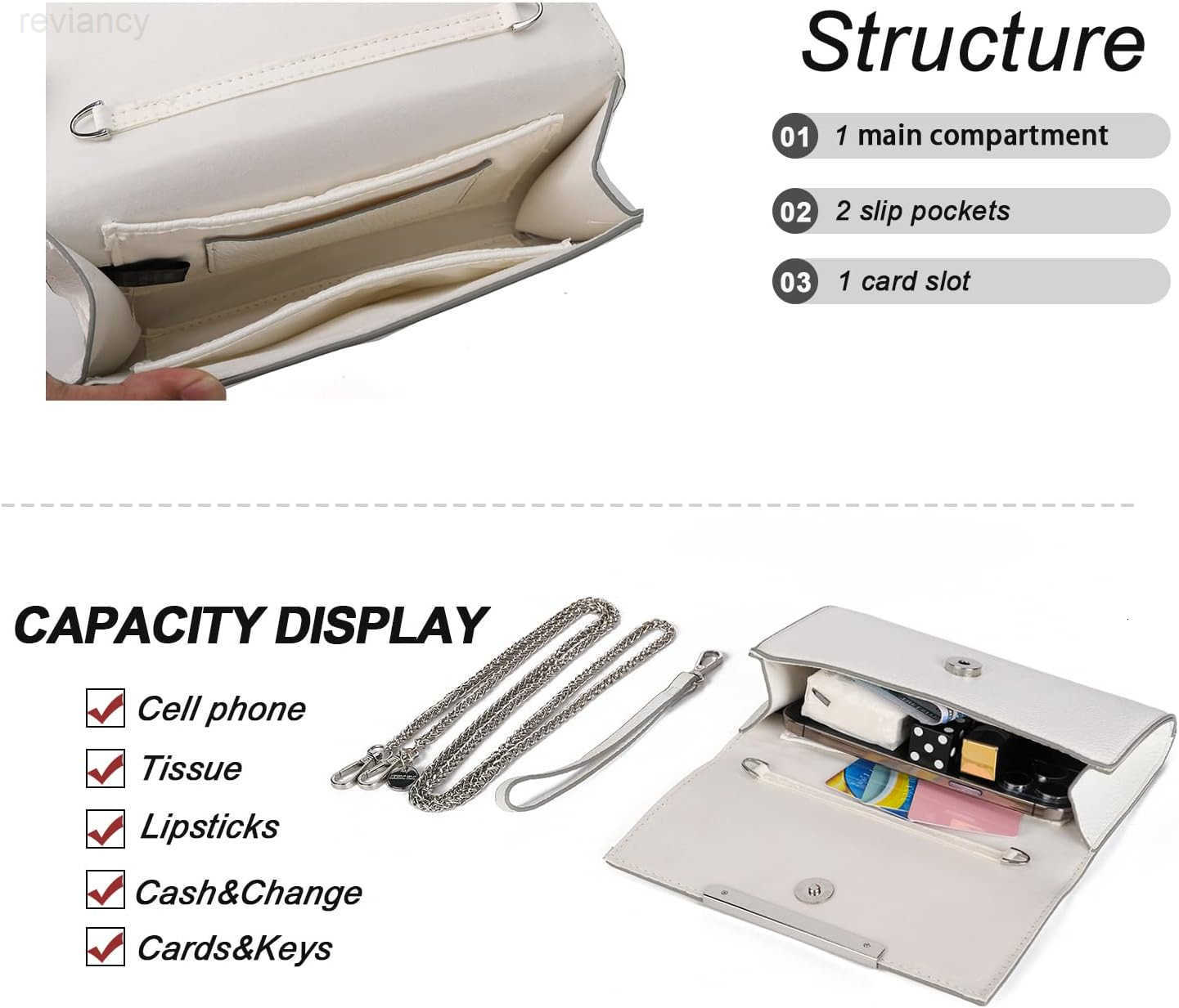 Small Clutch Purses for Women Formal Evening Bag Crossbody and Wristlet Handbags for Party Prom Cocktail WeddingW250907