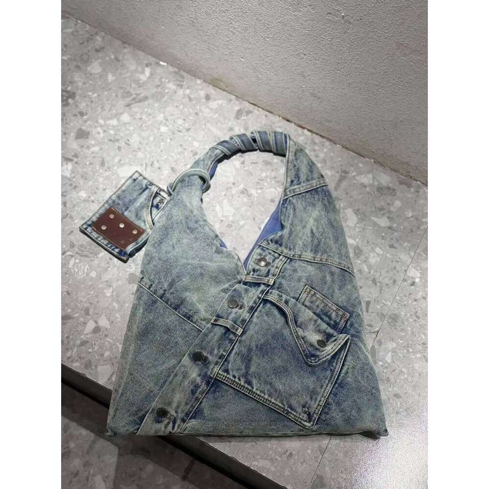 Fashion Washed Denim Women Handbags Y2k Chian Shoulder Bags For Female Simple Large Capacity Student Ladies Big Totes Bolsas