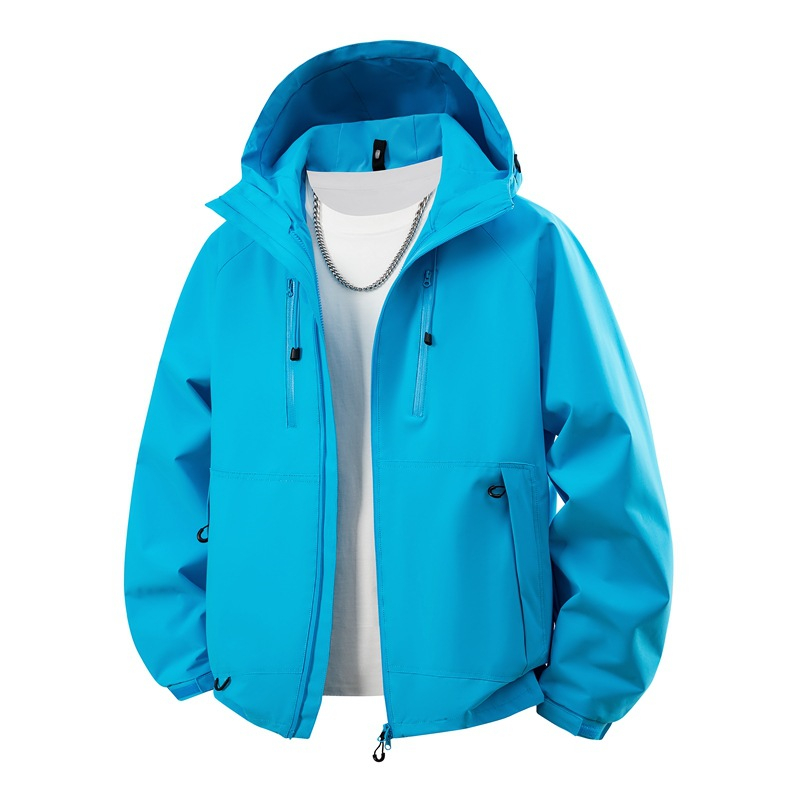 Free shipping Mens solid color mountaineering jacket outdoor leisure jackets windproof and waterproof couple mountain climbing suit
