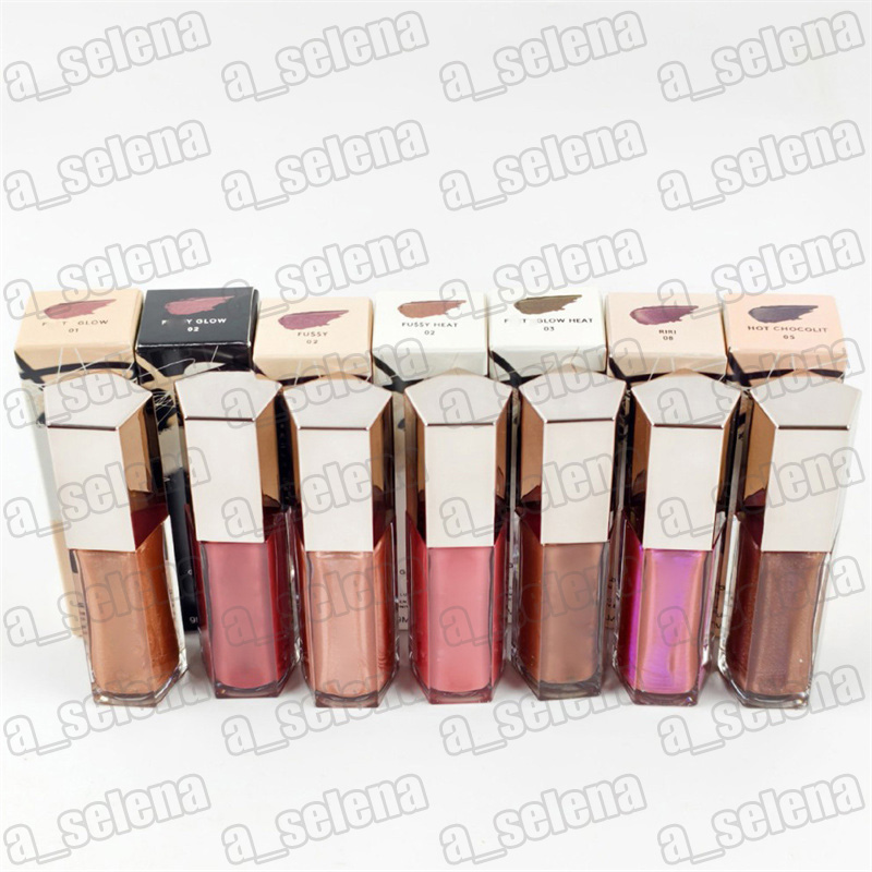 Lip Gloss Cream Fussy Riri Heat High Shine Lip Gloss Glow Fussy Glitter Moisturizing Plumper Long Lasting Liquid Lipstick 9ml