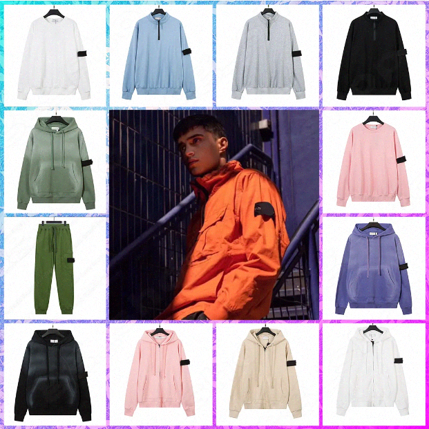 designer Hoodie Men Stoneislanda Hoodie Fashion Mens Hoodies Hooded coat Pattern Print Sweatshirt Loose Long Sleeve Hooded Pullover High Street Men t9Cb#
