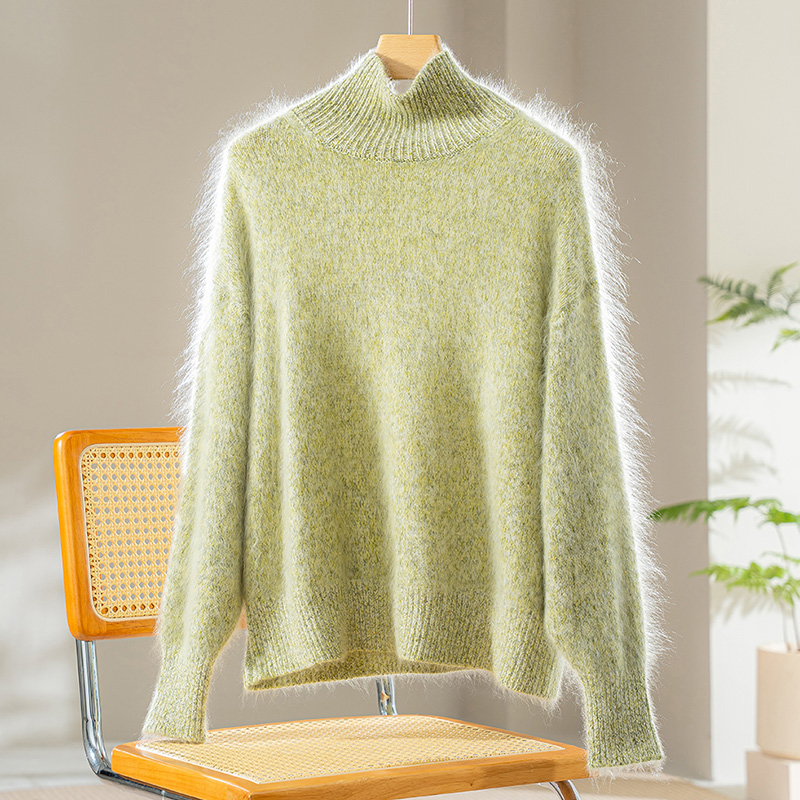 100% Pure Cashmere Turtleneck Sweater Autumn/Winter Soft, Plush, Skin-Friendly Knitwear