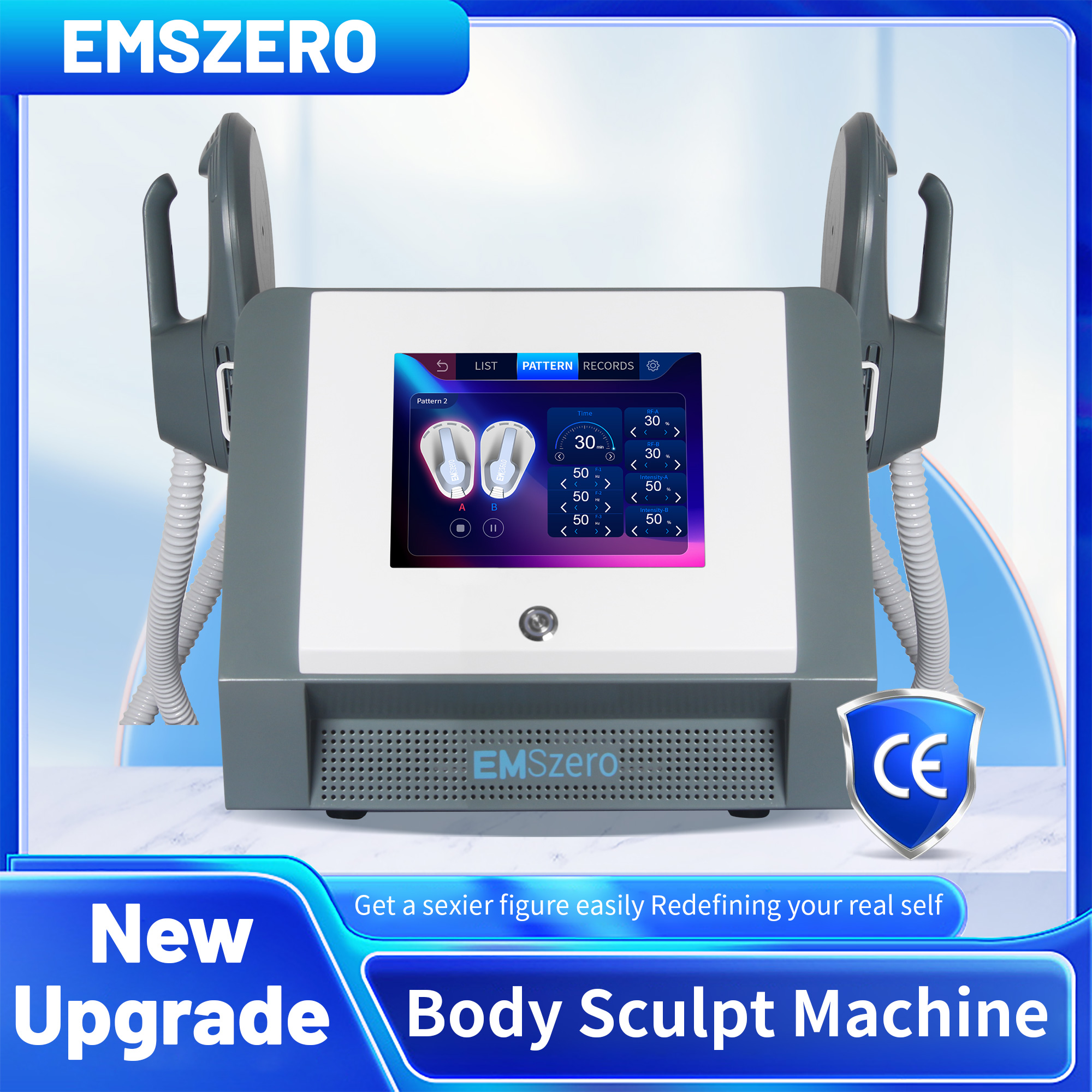 EMS NEO Dual-Mode Body Sculpting Device 6500W RF+HI-EMT Muscle Stimulation Body Contouring Salon-Grade Muscle Toning