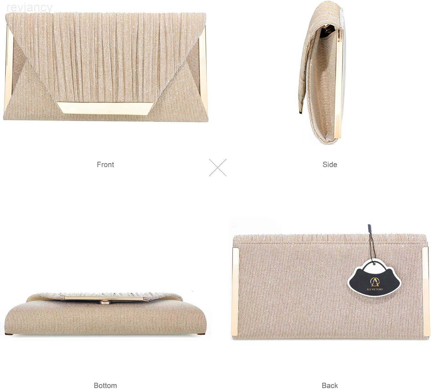 Clutch Purses for Women Evening Bags Clutches Flap Envelope Handbags Large Wedding Party Prom PurseW250908