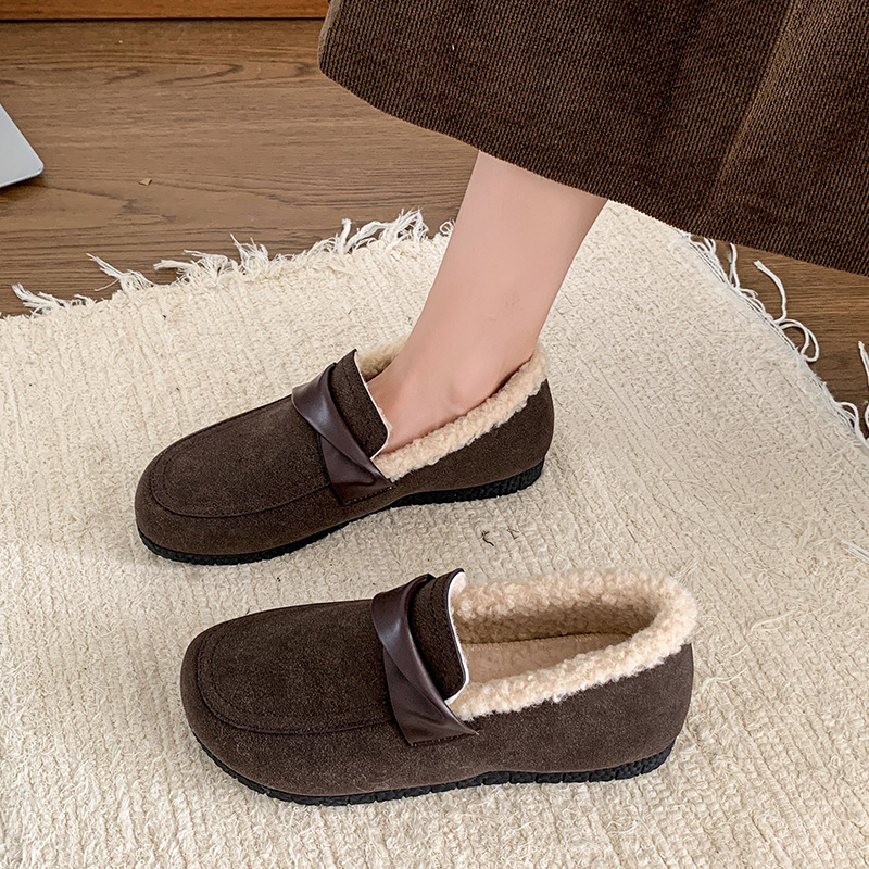 Winter Outdoor Cotton Casual Fashionable Warm Boots Comfortable and Non-slip Womens Home Slippers XW6.5