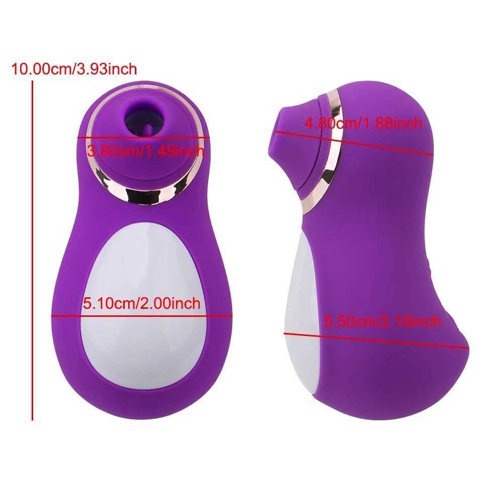 Penguin Egg Vibrating 10 Speeds Clitoral Sucking Vibrator G spot Clitoris Stimulator Tongue Licking Sex Toys for CouplesXJ250908